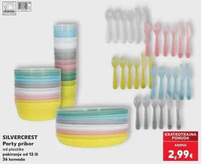 SILVERCREST Party pribor od plastike