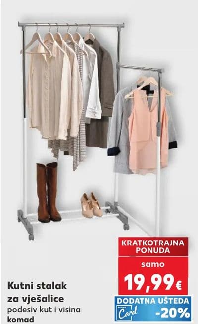 Kutni stalak za vješalice