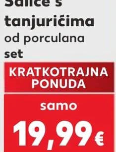 Šalice s tanjurićima od porculana set