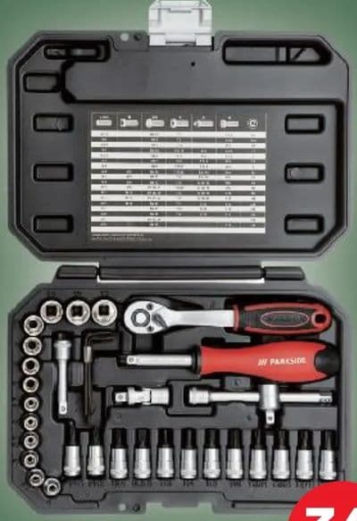 PARKSIDE PARKSIDE® Set nasadnih ključeva sadrži praktičnu kutiju pakiranje