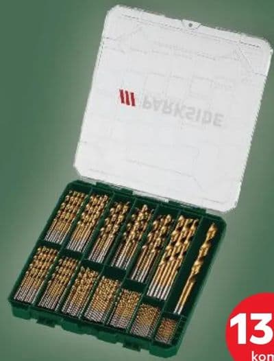 PARKSIDE PARKSIDE® Set svrdla HSS za bušenje metala, drva i plastike sadrži 14 veličina od cca. 1,0 do 10 mm set