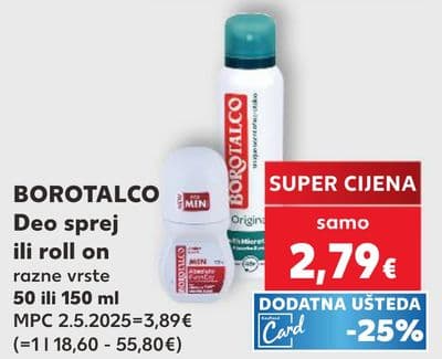 BOROTALCO BOROTALCO Deo sprej ili roll on