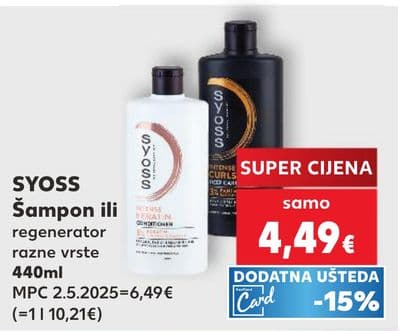 SYOSS SYOSS Šampon ili regenerator
