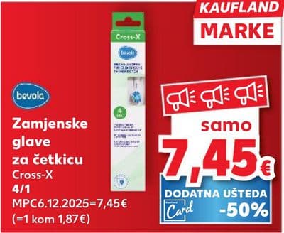 bevola Zamjenske glave za četkicu Cross-X
