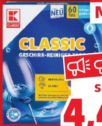 CLASSIC Tablete za strojno pranje posuđa Classic