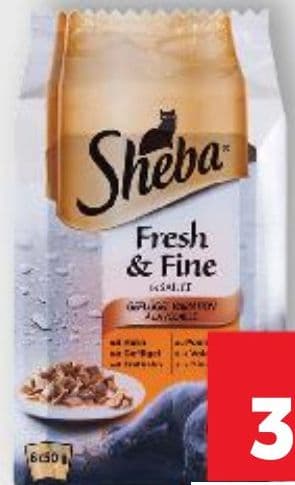 Sheba SHEBA Hrana za mačke razne vrste 6x50g ili 4x85g