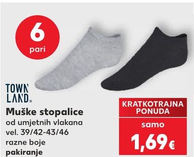 TOWN LAND Muške stopalice