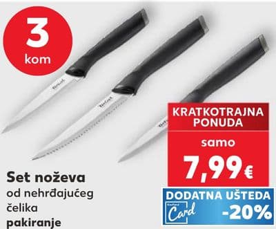 Tefal Set noževa od nehrđajućeg čelika