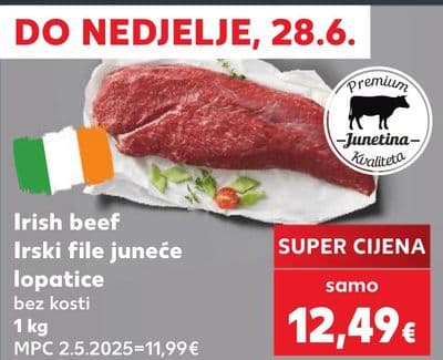Irish beef Irski file juneće lopatice bez kosti