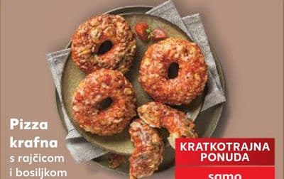 Pizza krafna s rajčicom i bosiljkom