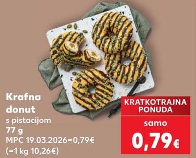 Krafna donut s pistacijom
