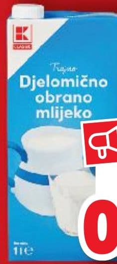 Kaufland Marke K Classic Trajno mlijeko 1,5% m.m. 1L