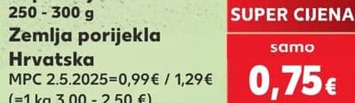 STRIBOR STRIBOR Kupus bijeli ili coleslaw 250 - 300 g