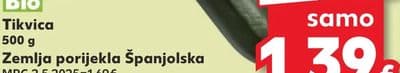 Bio Tikvica 500 g