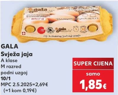 GALA Svježa jaja A klase