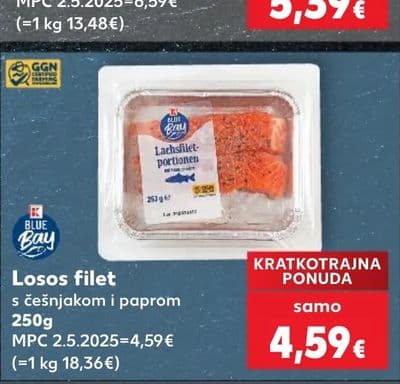 Blue Bay Losos filet s češnjakom i paprom
