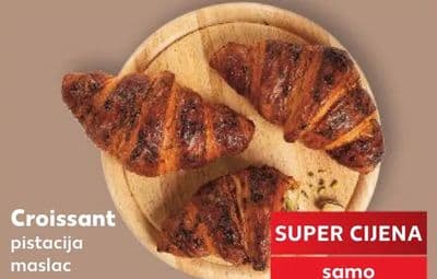 Croissant pistacija maslac