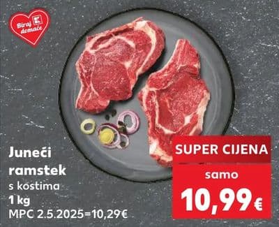 Juneći ramstek s kostima