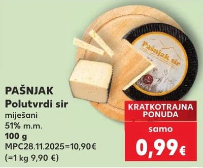 PAŠNJAK Polutvrdi sir miješani