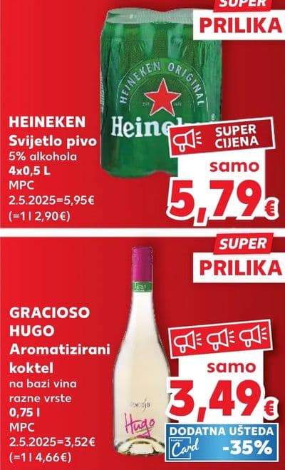 GRACIOSO GRACIOSO HUGO Aromatiizirani koktel na bazi vina razne vrste