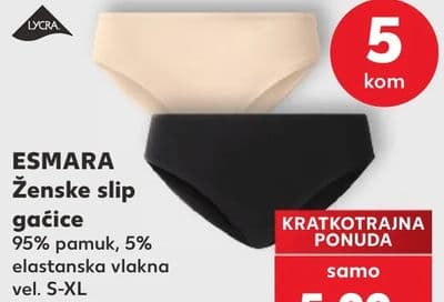 ESMARA ESMARA Ženske slip gaćice