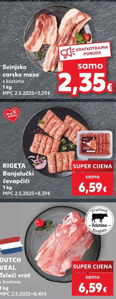 Svinjsko carsko meso s kostima