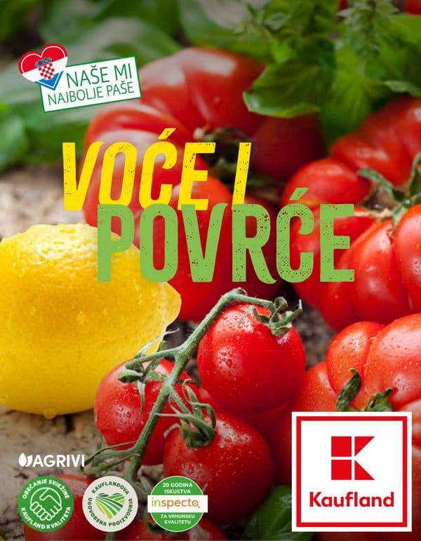 Kaufland - Voće i povrće Uvijek svježe i kvalitetno! Kad biraš proizvode iz našeg svježeg (28. 09. 2026. - 04. 10. 2026.)