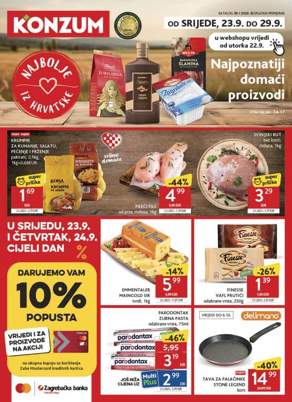 Konzum - Katalog (23. 09. 2026. - 29. 09. 2026.)