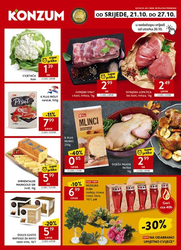 Konzum katalog (21. 10. 2026. - 27. 10. 2026.)