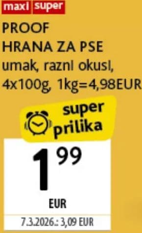 PROOF PROOF HRANA ZA PSE umak, razni okusi