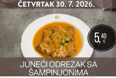 JUNEĆI ODREZAK SA ŠAMPINJONIMA
