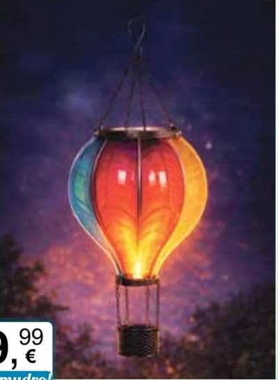 Solarni balon s efektom plamena