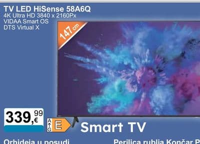 TV LED HiSense 58A6Q