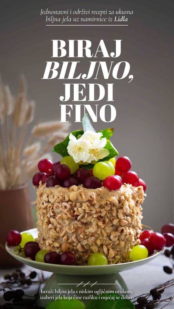 Lidl - Biraj biljno, jedi fino Recepti za ukusna biljna jela (25. 10. 2024. - 31. 12. 2026.)
