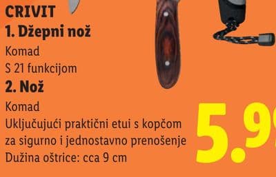 CRIVIT CRIVIT 1. Džepni nož