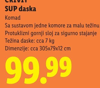 CRIVIT CRIVIT SUP daska