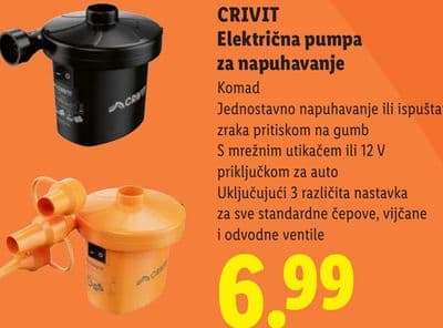 CRIVIT CRIVIT Električna pumpa za napuhavanje