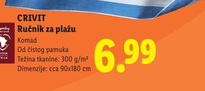 CRIVIT CRIVIT Ručnik za plažu