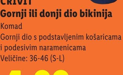 CRIVIT CRIVIT Gornji ili donji dio bikinija