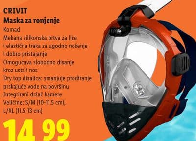 CRIVIT Maska za ronjenje