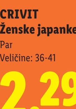 CRIVIT CRIVIT Ženske japanke