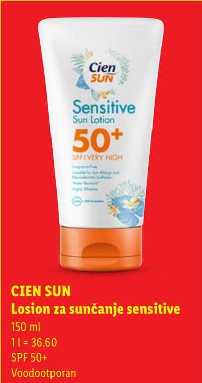 Cien SUN CIEN SUN Losion za sunčanje sensitive