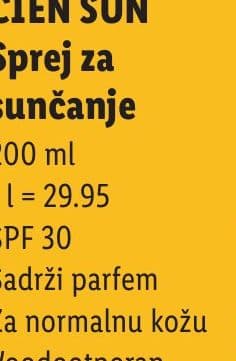 Cien SUN CIEN SUN Sprej za sunčanje
