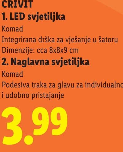 CRIVIT CRIVIT 1. LED svjetiljka