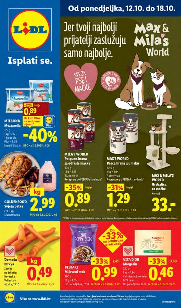 Lidl katalog (12. 10. 2026. - 18. 10. 2026.)