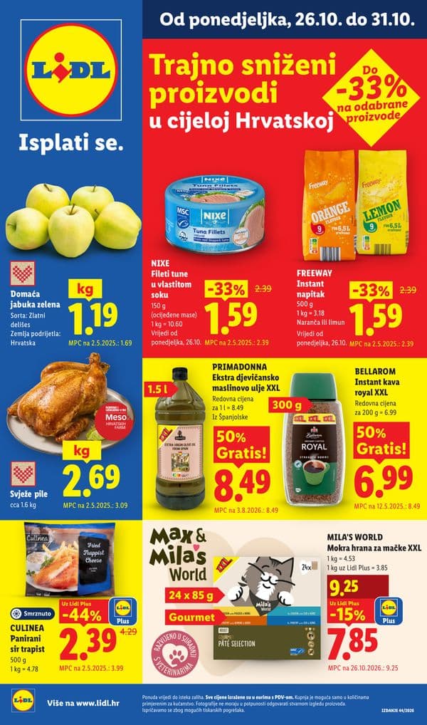 Lidl katalog (26. 10. 2026. - 01. 11. 2026.)