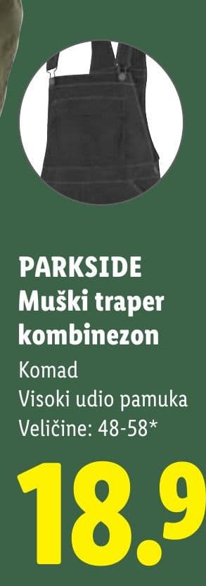 PARKSIDE PARKSIDE Muški traper kombinezon