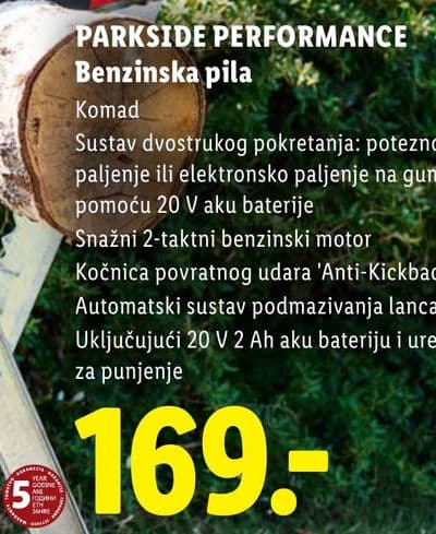 PARKSIDE PARKSIDE PERFORMANCE Benzinska pila