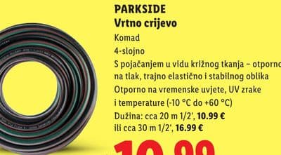 PARKSIDE PARKSIDE Vrlo crijevo