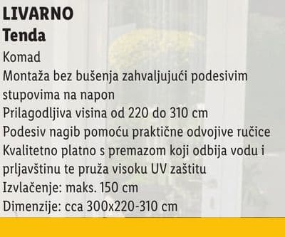 LIVARNO LIVARNO Tenda